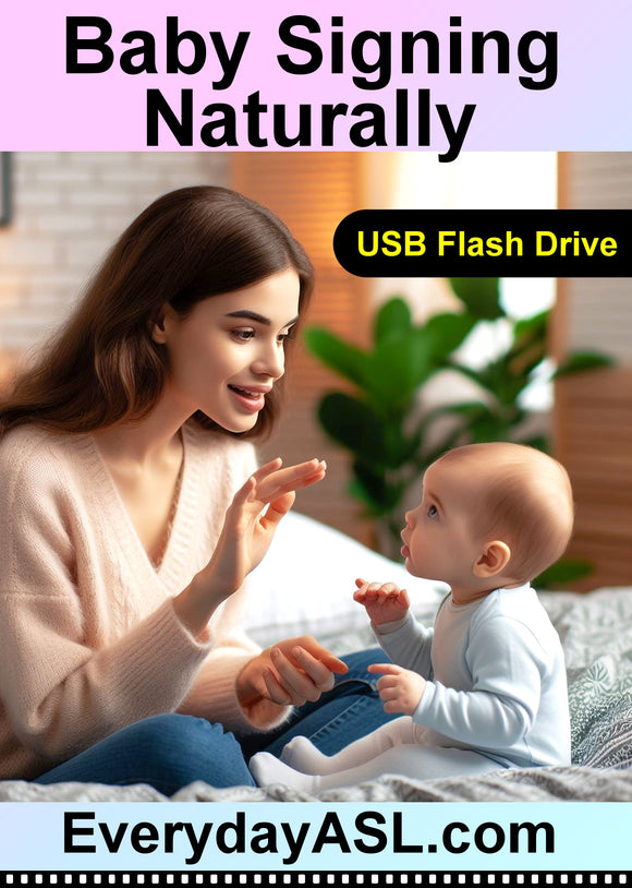 New! Baby Signing Naturally USB Flash Drive + Free Shipping & Handling