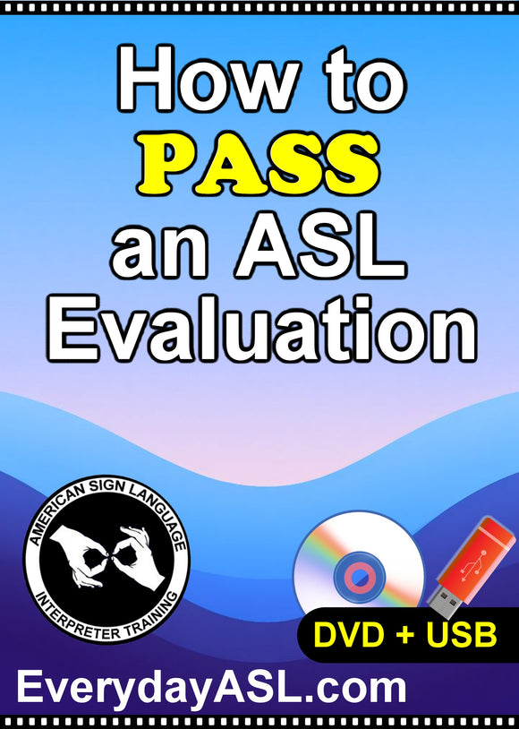 NEW! How to Pass an ASL Evaluation DVD and USB Set with Free Shipping