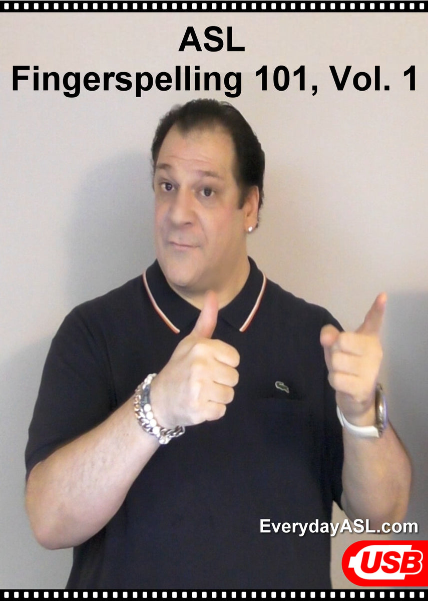 2Film USB Set ASL Fingerspelling 101 Loan Signs, Vol. 12
