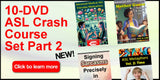 10-DVD American Sign Language Set Part 2 + FREE DVD Wallet + FREE S&H