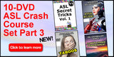 10-DVD American Sign Language Set Part 3 + FREE DVD Wallet + FREE S&H