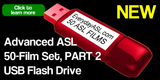 American Sign Language 50-Film Set, Part 2 USB Flash Drive + FREE S&H
