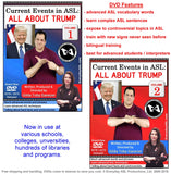 New 2-DVD Set - Current Events in ASL: All About Trump, Vol. 1-2 with FREE s&h