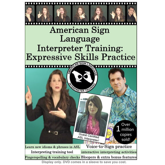 American Sign Language Interpreter Training: Expressive Skills Practice, Vol. 1