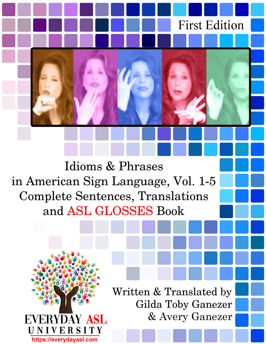 NEW Idioms & Phrases in ASL, Vol. 15 Translations and ASL GLOSSES Boo
