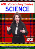 4-DVD Set - ASL Vocabulary Series: SCIENCE, MATH, ENGLISH & SOCIAL STUDIES