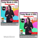 New 2-DVD Set - Tricky Words in ASL: Homonyms, Vol. 1-2