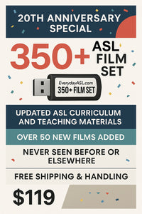 NEW!  20th Anniversary Special – 350+ ASL Films Set Ultimate USB Flash Drive