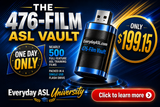 NEW! 476-Film ASL Vault USB Flash Drive - FREE Shipping