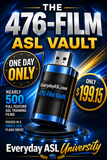 NEW! 476-Film ASL Vault USB Flash Drive - FREE Shipping