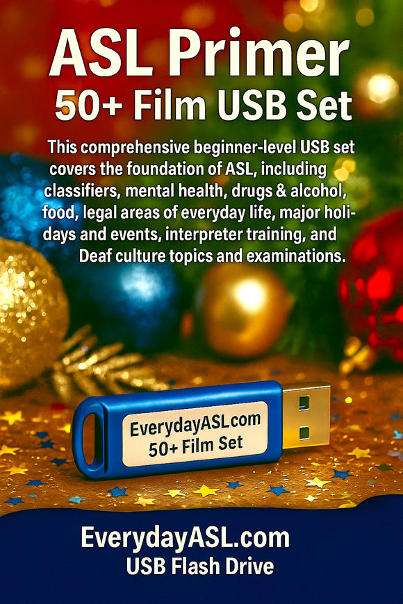 New! ASL Primer 50+ Film USB Set + FREE S&H