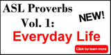New! ASL Proverbs, Vol. 1: Everyday Life USB Flash Drive + Free S&H