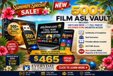 500+ Film ASL Vault USB Flash Drive AND 1-Year Full Access Membership at ASLDiner.com