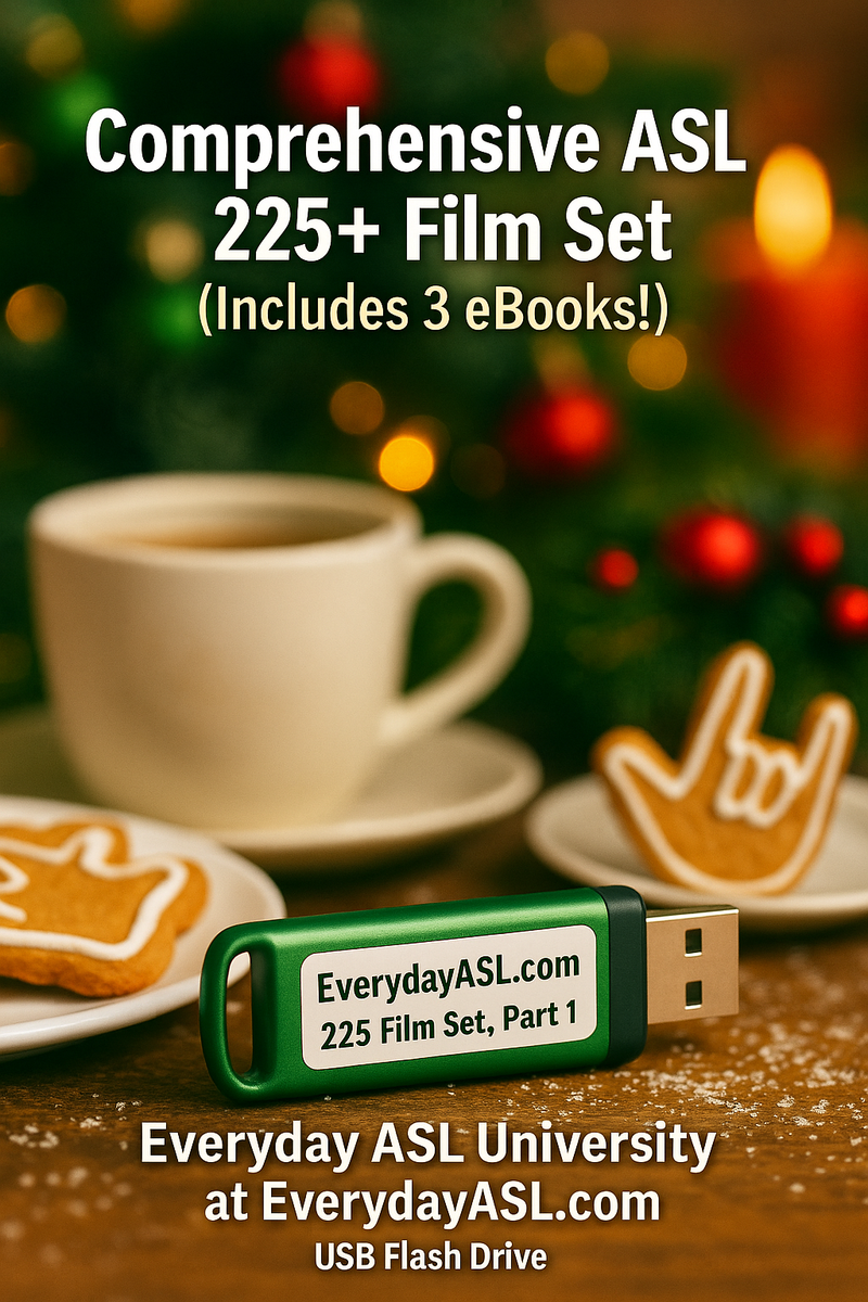 New! Comprehensive ASL 225+ Film Set, Part 1 (Includes 3 eBooks!) + FR ...