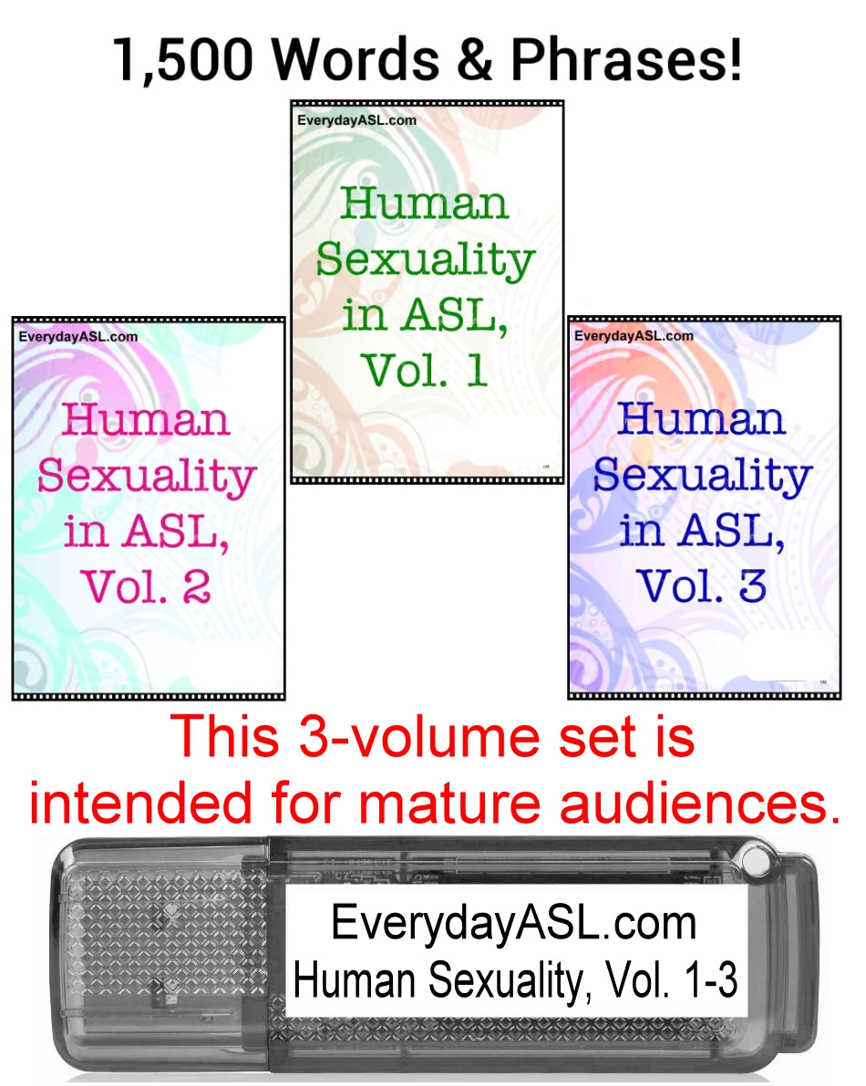 3 Volume Set Human Sexuality In Asl Vol 1 3 Usb Flash Drive Free Everyday Asl University 1422