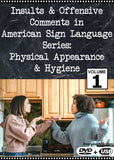 New! Insults & Offensive Comments in American Sign Language, Vol. 1 DVD + USB Set