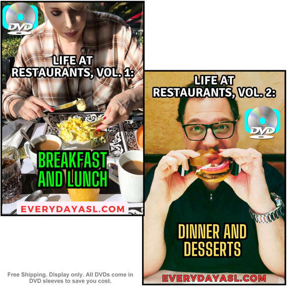 Life at Restaurants, Vol. 1-2 Set: Breakfast, Lunch, Dinner & Desserts 2-DVD Set
