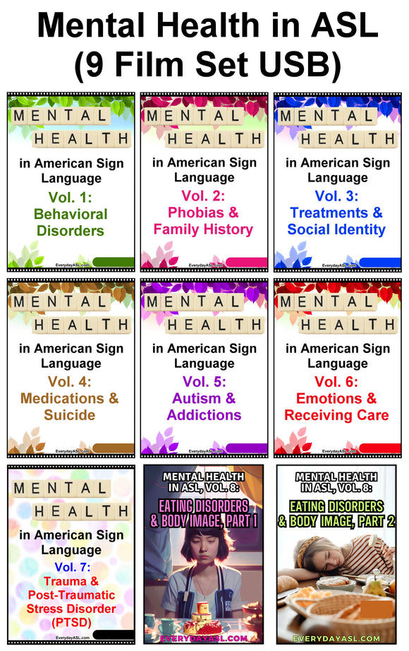 Complete Mental Health in American Sign Language, 9-Film USB Flash Drive