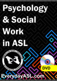 New! Psychology & Social Work in ASL DVD + Free Shipping