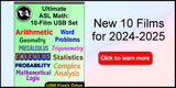 NEW! Ultimate ASL Math: 10-Film USB Set with Free Shipping