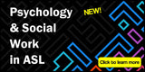 New! Psychology & Social Work in ASL DVD + Free Shipping