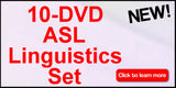 10-DVD ASL Linguistics Set with FREE Shipping and Handling