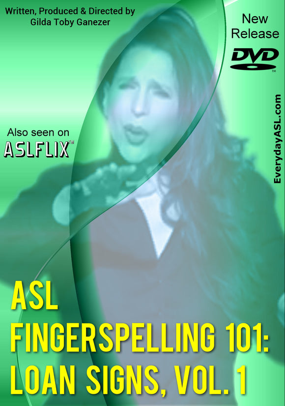 ASL Fingerspelling 101: Loan Signs, Vol. 1 DVD + Free S&H