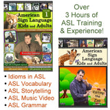 American Sign Language for Kids and Adults, Vol. 1-2 - Complete Set - 2 DVDs