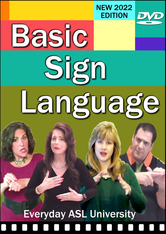 NEW! Basic Sign Language DVD - Free S&H