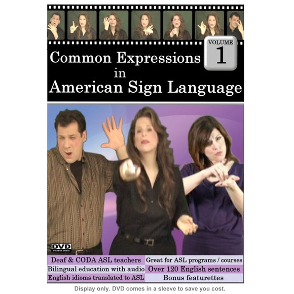 Common Expressions in American Sign Language, Vol. 1