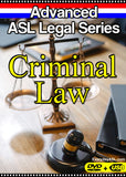 New! Advanced ASL Legal Series: Criminal Law DVD + USB Set