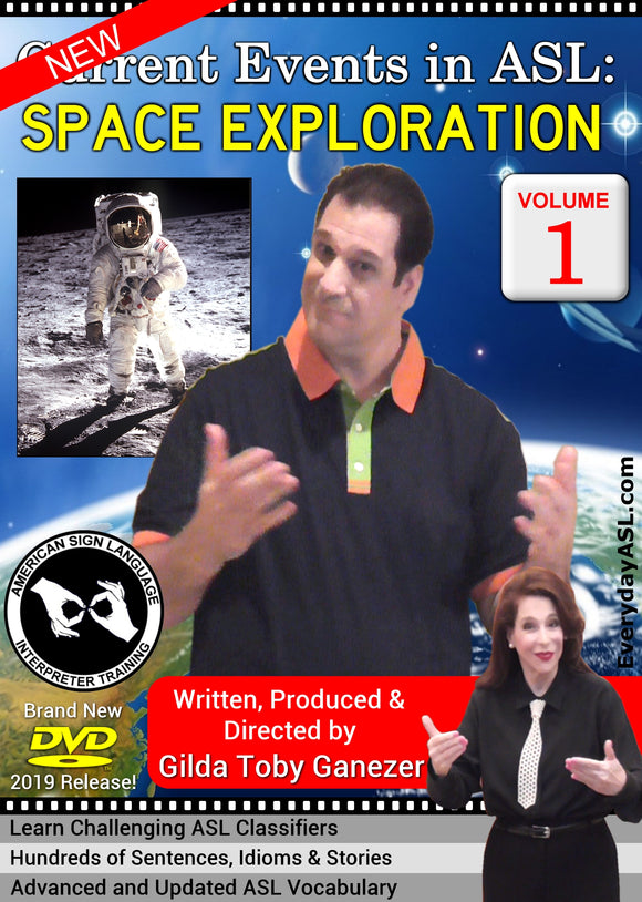 New DVD - Current Events in ASL: Space Exploration, Vol. 1 with FREE S&H