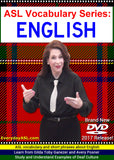 4-DVD Set - ASL Vocabulary Series: SCIENCE, MATH, ENGLISH & SOCIAL STUDIES