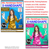 New 2-DVD Set - ASL Handshape Series: X-Handshape, Vol. 1-2