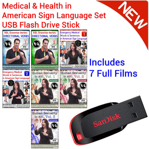 Medical and Health in Sign Language Set USB Flash Drive Stick FREE S&H