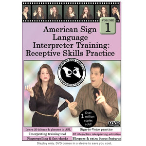 American Sign Language Interpreter Training: Receptive Skills Practice, Vol. 1