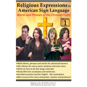 Religious Expressions in ASL - Words and Phrases of the Christian Faith, Vol. 1