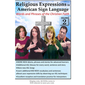 Religious Expressions in ASL - Words and Phrases of the Christian Faith, Vol. 2