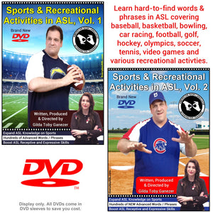 2-DVD Set: Sports & Recreational Activities in ASL, Vol. 1-2