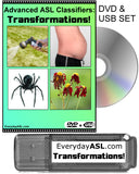 New! Advanced ASL Classifiers: Transformations! DVD + USB Set
