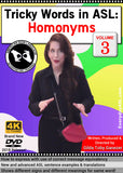 Tricky Words in ASL: Homonyms, Vol. 3 DVD with FREE S&H