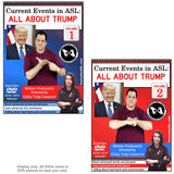 New 2-DVD Set - Current Events in ASL: All About Trump, Vol. 1-2 with FREE s&h